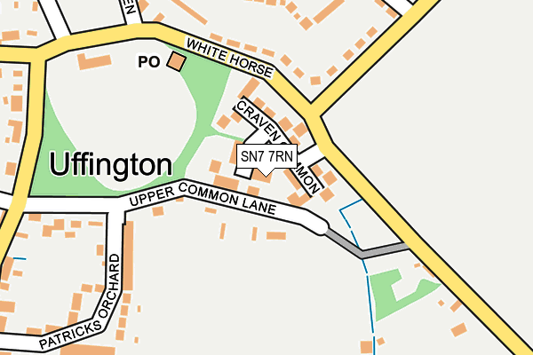 SN7 7RN map - OS OpenMap – Local (Ordnance Survey)