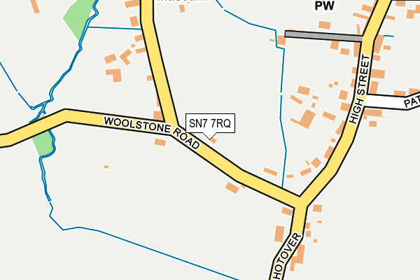 SN7 7RQ map - OS OpenMap – Local (Ordnance Survey)