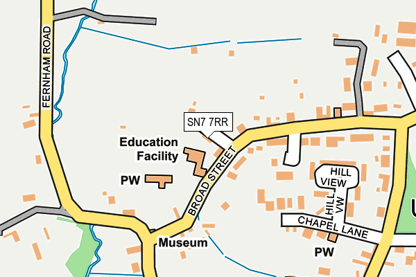 SN7 7RR map - OS OpenMap – Local (Ordnance Survey)