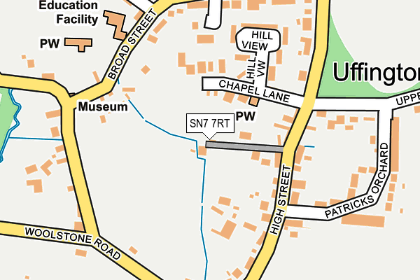 SN7 7RT map - OS OpenMap – Local (Ordnance Survey)