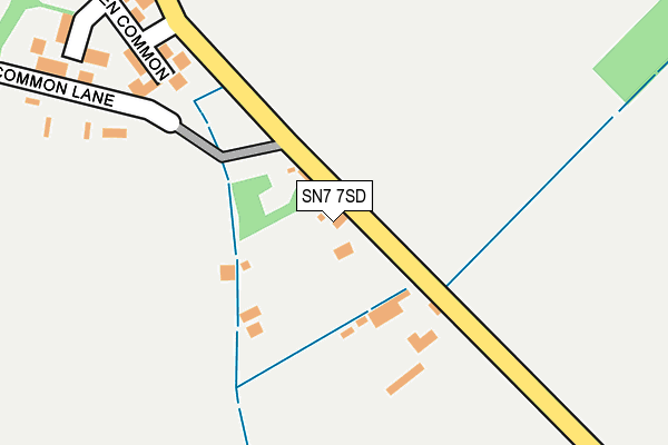 SN7 7SD map - OS OpenMap – Local (Ordnance Survey)