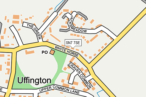 SN7 7SE map - OS OpenMap – Local (Ordnance Survey)