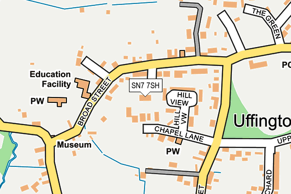 SN7 7SH map - OS OpenMap – Local (Ordnance Survey)