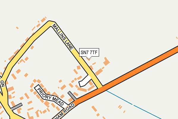 SN7 7TF map - OS OpenMap – Local (Ordnance Survey)