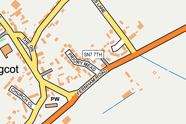 SN7 7TH map - OS OpenMap – Local (Ordnance Survey)