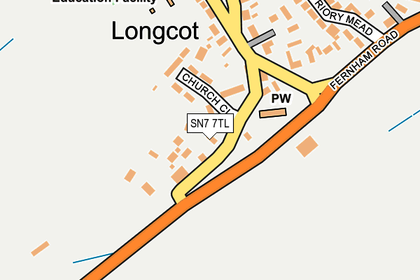 SN7 7TL map - OS OpenMap – Local (Ordnance Survey)