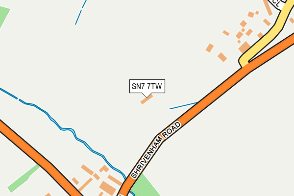 SN7 7TW map - OS OpenMap – Local (Ordnance Survey)