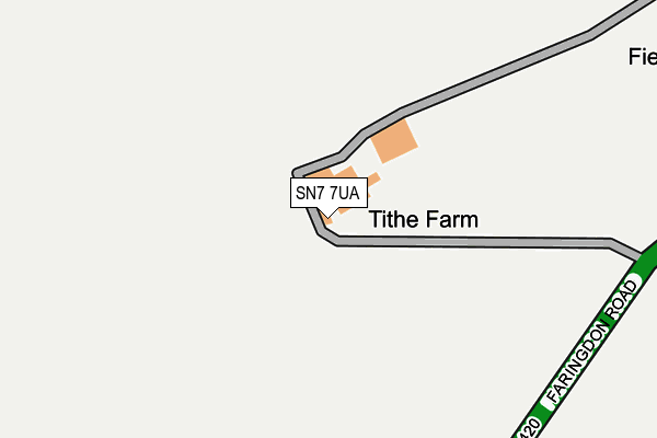 SN7 7UA map - OS OpenMap – Local (Ordnance Survey)
