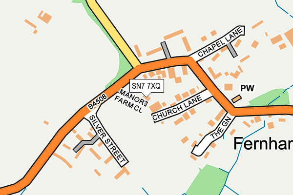 SN7 7XQ map - OS OpenMap – Local (Ordnance Survey)