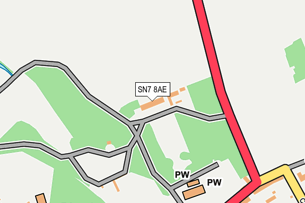 SN7 8AE map - OS OpenMap – Local (Ordnance Survey)