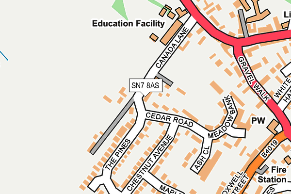 SN7 8AS map - OS OpenMap – Local (Ordnance Survey)