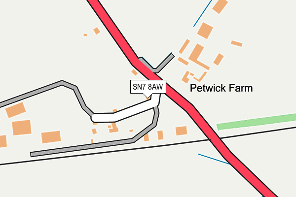 SN7 8AW map - OS OpenMap – Local (Ordnance Survey)