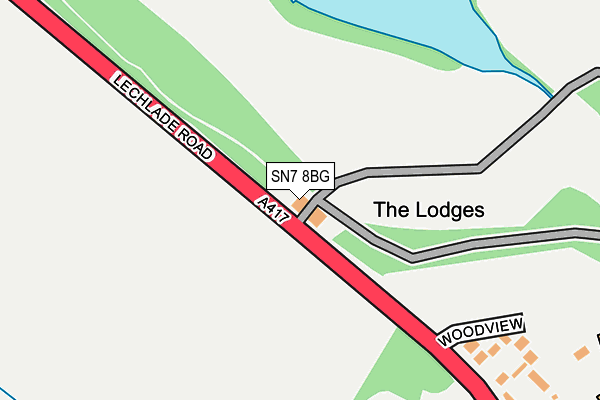 SN7 8BG map - OS OpenMap – Local (Ordnance Survey)