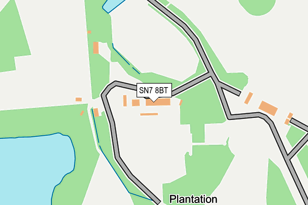 SN7 8BT map - OS OpenMap – Local (Ordnance Survey)