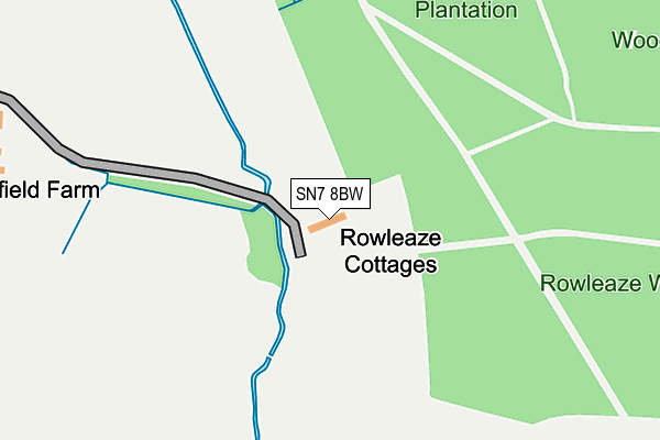 SN7 8BW map - OS OpenMap – Local (Ordnance Survey)