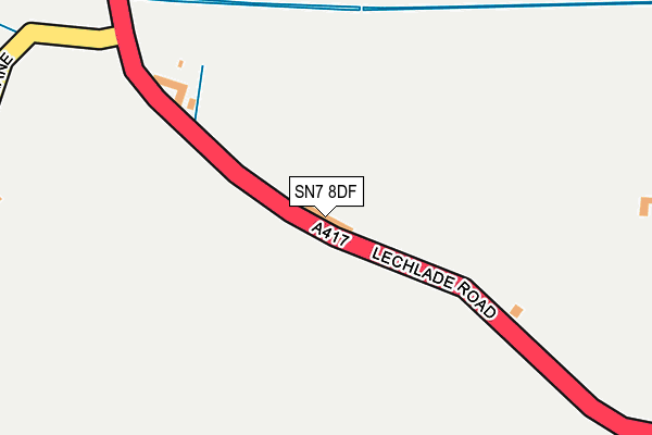 SN7 8DF map - OS OpenMap – Local (Ordnance Survey)