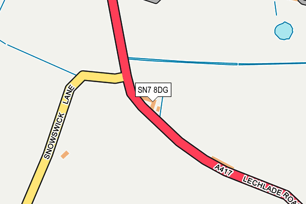 SN7 8DG map - OS OpenMap – Local (Ordnance Survey)