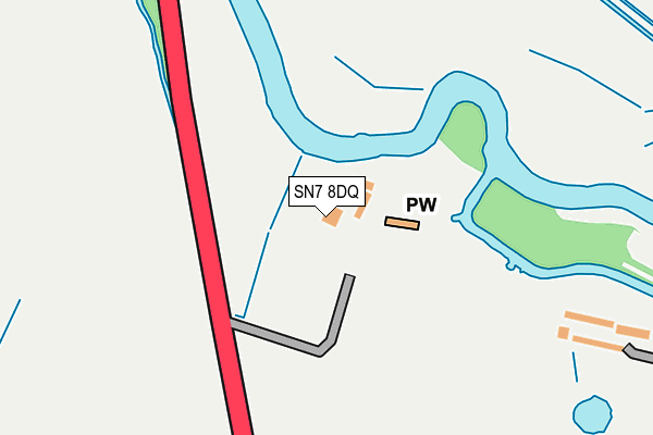 SN7 8DQ map - OS OpenMap – Local (Ordnance Survey)