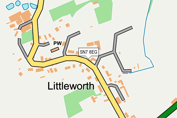 SN7 8EG map - OS OpenMap – Local (Ordnance Survey)