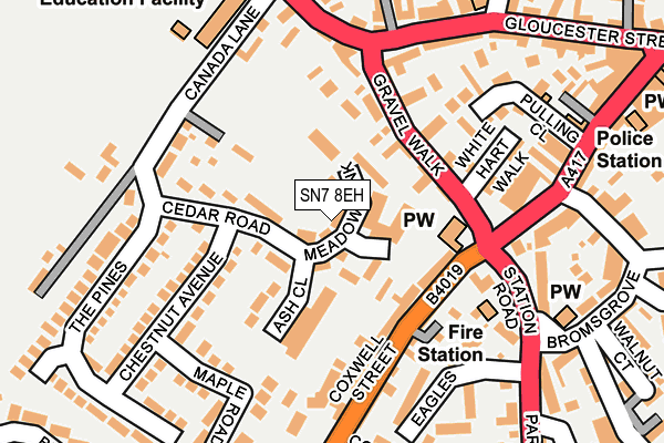 SN7 8EH map - OS OpenMap – Local (Ordnance Survey)