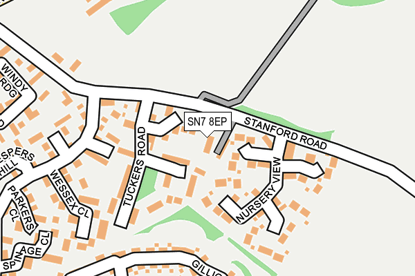 SN7 8EP map - OS OpenMap – Local (Ordnance Survey)