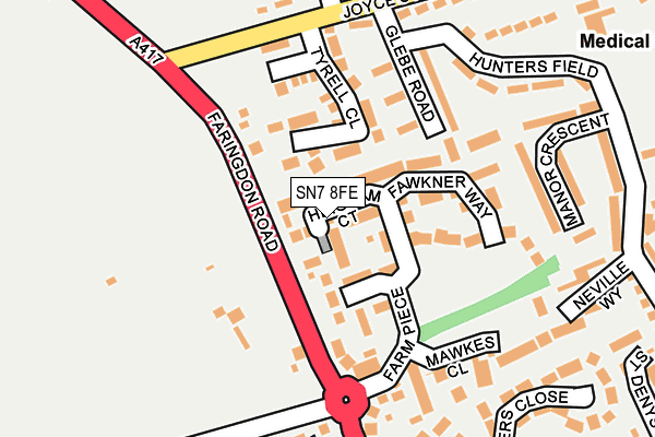 SN7 8FE map - OS OpenMap – Local (Ordnance Survey)