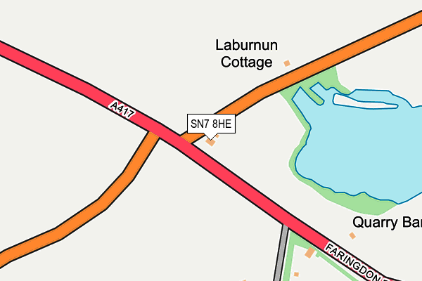 SN7 8HE map - OS OpenMap – Local (Ordnance Survey)