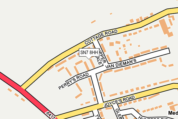 SN7 8HH map - OS OpenMap – Local (Ordnance Survey)