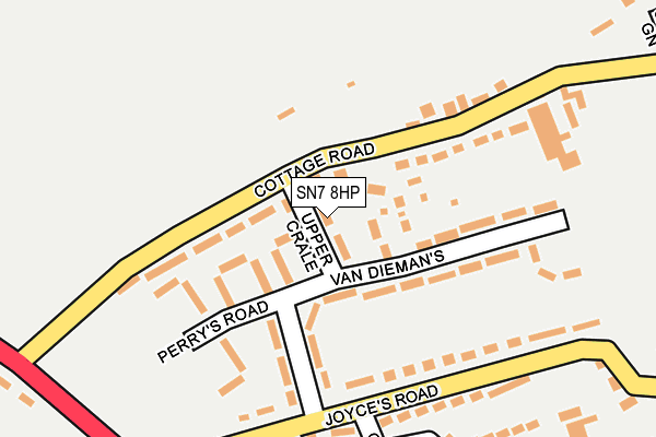 SN7 8HP map - OS OpenMap – Local (Ordnance Survey)