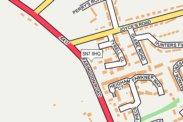 SN7 8HQ map - OS OpenMap – Local (Ordnance Survey)