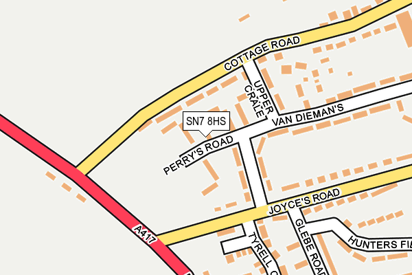 SN7 8HS map - OS OpenMap – Local (Ordnance Survey)