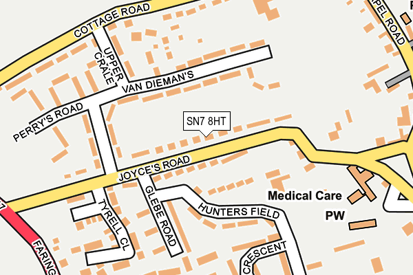 SN7 8HT map - OS OpenMap – Local (Ordnance Survey)