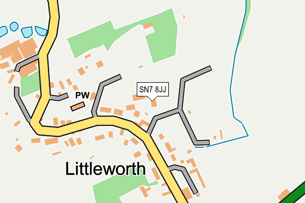 SN7 8JJ map - OS OpenMap – Local (Ordnance Survey)
