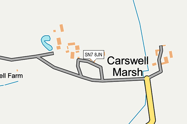 SN7 8JN map - OS OpenMap – Local (Ordnance Survey)