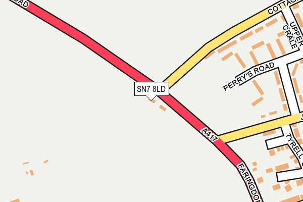 SN7 8LD map - OS OpenMap – Local (Ordnance Survey)