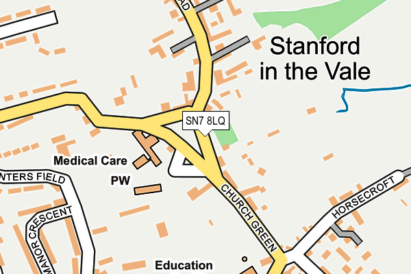 SN7 8LQ map - OS OpenMap – Local (Ordnance Survey)