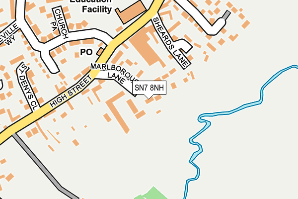 SN7 8NH map - OS OpenMap – Local (Ordnance Survey)