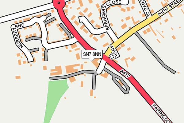 SN7 8NN map - OS OpenMap – Local (Ordnance Survey)