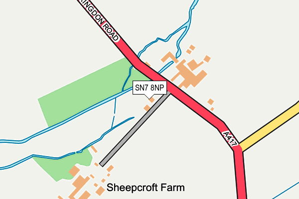 SN7 8NP map - OS OpenMap – Local (Ordnance Survey)