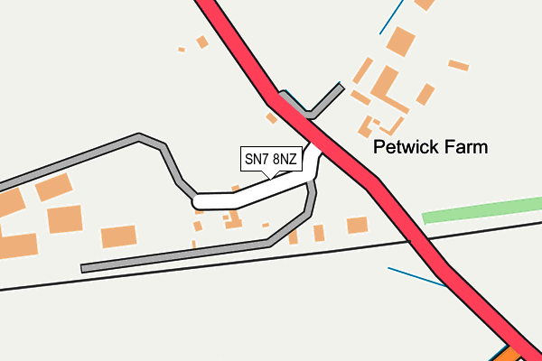 SN7 8NZ map - OS OpenMap – Local (Ordnance Survey)