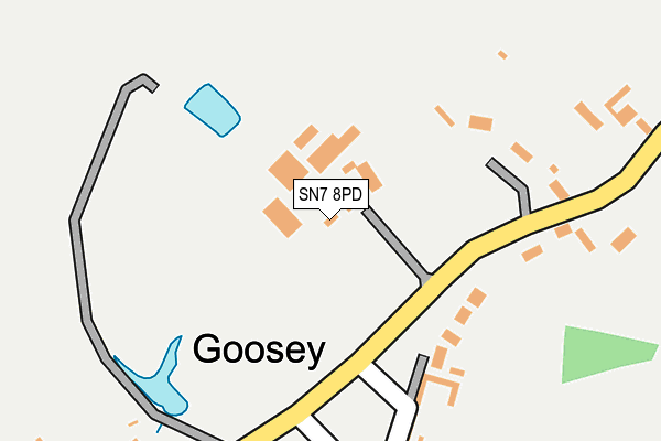 SN7 8PD map - OS OpenMap – Local (Ordnance Survey)