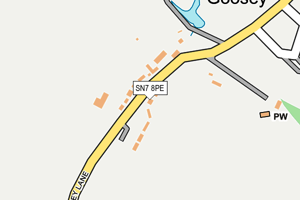 SN7 8PE map - OS OpenMap – Local (Ordnance Survey)