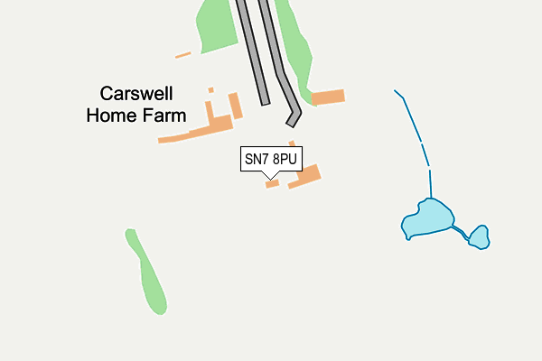SN7 8PU map - OS OpenMap – Local (Ordnance Survey)