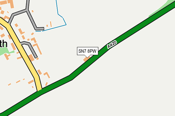 SN7 8PW map - OS OpenMap – Local (Ordnance Survey)