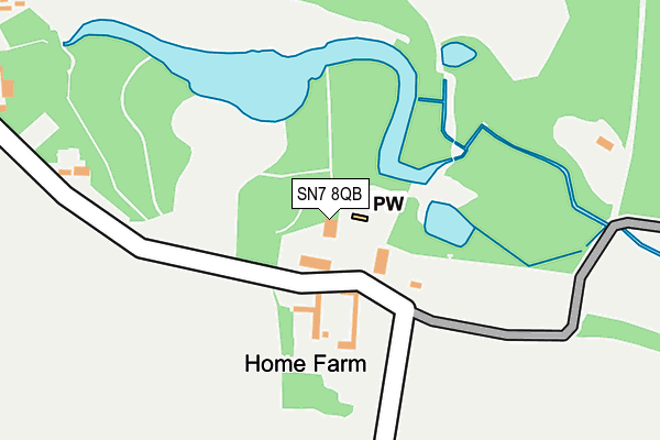 SN7 8QB map - OS OpenMap – Local (Ordnance Survey)