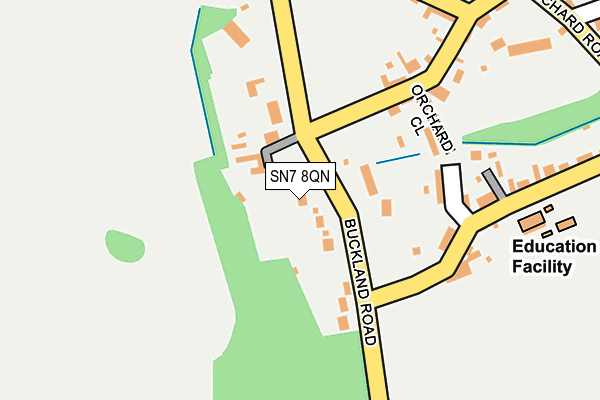 SN7 8QN map - OS OpenMap – Local (Ordnance Survey)