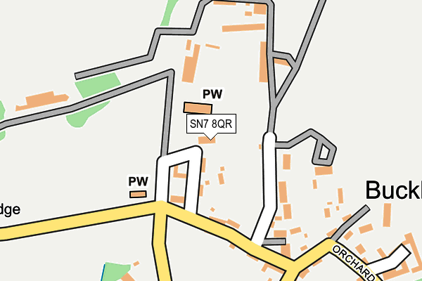 SN7 8QR map - OS OpenMap – Local (Ordnance Survey)