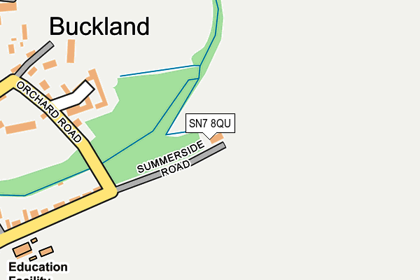 SN7 8QU map - OS OpenMap – Local (Ordnance Survey)