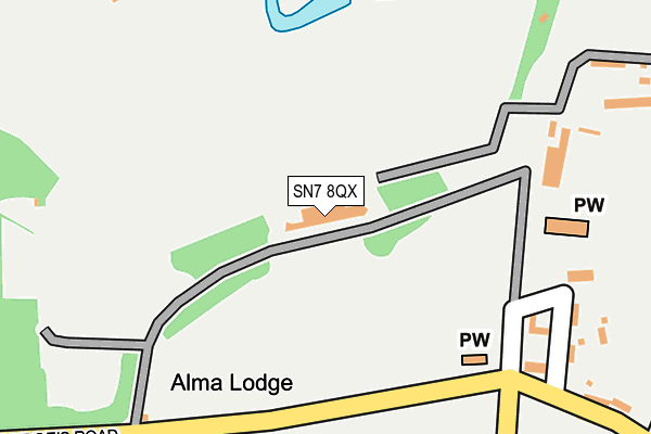 SN7 8QX map - OS OpenMap – Local (Ordnance Survey)