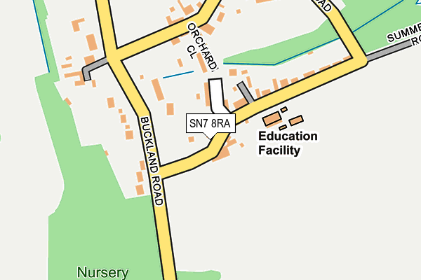 SN7 8RA map - OS OpenMap – Local (Ordnance Survey)